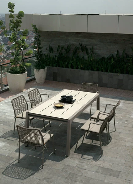 Mamagreen Manda Aluminum Stackable Woven Dining Chair 10 Mamagreen Manda Aluminum Stackable Woven Dining Chair