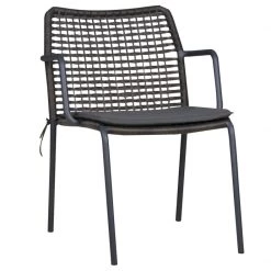 Mamagreen Manda Aluminum Stackable Woven Dining Chair