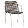 Mamagreen Manda Stainless Steel Stackable Woven Dining Chair