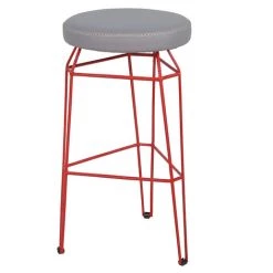 Mamagreen Match Stamskin Round Bar Stool