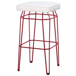 Mamagreen Match Stamskin Square Bar Stool