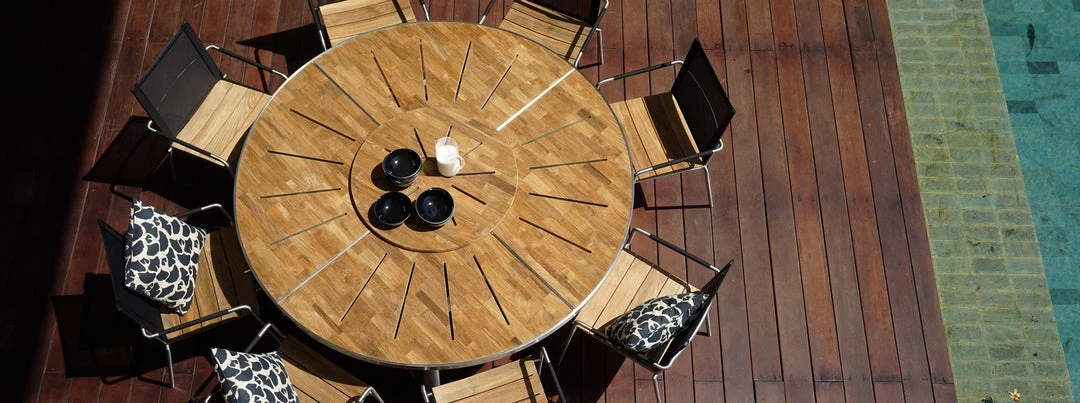 Mamagreen Meika Teak Round Table With Rotating Tray 4 Mamagreen Meika Teak Round Table With Rotating Tray