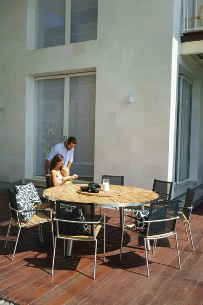 Mamagreen Meika Teak Round Table With Rotating Tray 8 Mamagreen Meika Teak Round Table With Rotating Tray