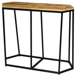 Mamagreen Modern Living Polygon Teak Console Table