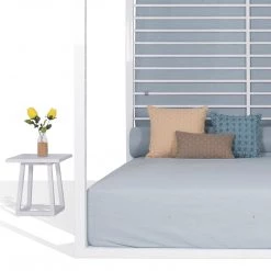 Mamagreen Sombrero Daybed With Aluminum Slats Umbrellas & Sunshades