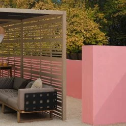 Mamagreen Sombrero Sling Roof Aluminum Double Canopy With 2 Walls