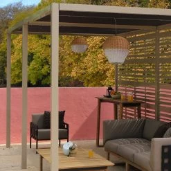 Mamagreen Sombrero Sling Roof Aluminum Double Canopy With 2 Walls