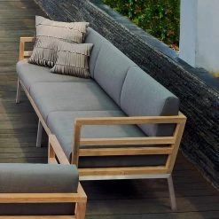 Mamagreen Zudu Stainless Steel Lounge 3-Seater