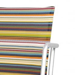 Mamagreen Manda Textilene Stripe Sling Stainless Steel Dining Chair