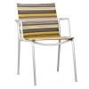 Mamagreen Manda Textilene Stripe Sling Stainless Steel Dining Chair 1 Mamagreen Manda Textilene Stripe Sling Stainless Steel Dining Chair