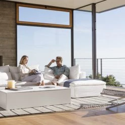 Harbour Outdoor Marble Fire Table Lounge Seating