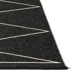Pappelina Max Black & Vanilla Rug