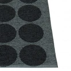 Pappelina Hugo Metallic Black & Black Runner Rug 17 Pappelina Hugo Metallic Black & Black Runner Rug