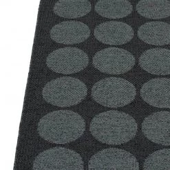 Pappelina Hugo Metallic Black & Black Runner Rug 18 Pappelina Hugo Metallic Black & Black Runner Rug