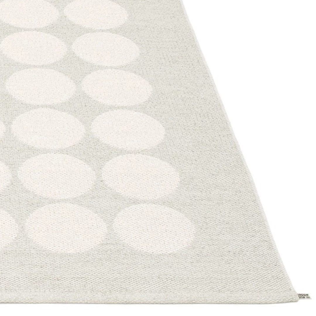 Pappelina Hugo Metallic White & Fossil Grey Runner Rug Rugs 6 Pappelina Hugo Metallic White & Fossil Grey Runner Rug Rugs