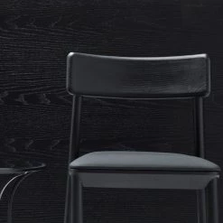 B&T Modern Dining Mika Black Wood Chair