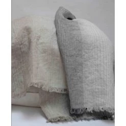 Area Miles Greys Linen Pillowcase