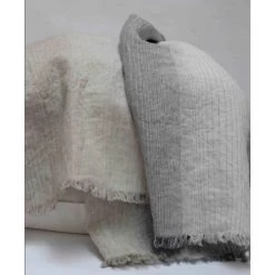 Area Miles Greys Linen Pillowcase