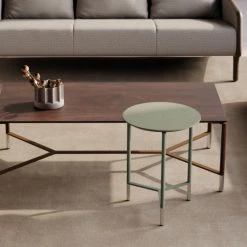 B&T Modest Round Side Table Accent Tables