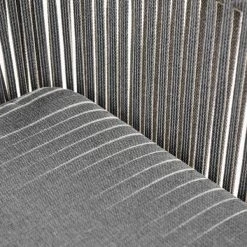 Cane-Line Moments Outdoor Dining Bench In Grey Soft Rope