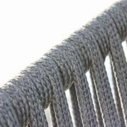 Cane-Line Moments Outdoor Dining Bench In Grey Soft Rope