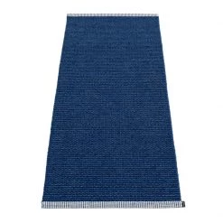 Pappelina Mono Dark Blue & Denim Rug