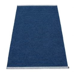 Pappelina Mono Dark Blue & Denim Rug