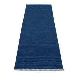Pappelina Mono Dark Blue & Denim Rug