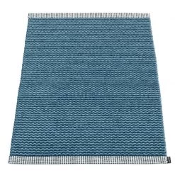 Pappelina Mono Ocean Blue Runner Rug