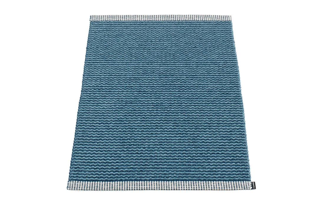 Pappelina Mono Ocean Blue Runner Rug 3 Pappelina Mono Ocean Blue Runner Rug