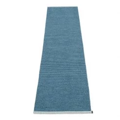 Pappelina Mono Ocean Blue Runner Rug 28 Pappelina Mono Ocean Blue Runner Rug