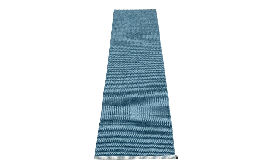 Pappelina Mono Ocean Blue Runner Rug 14 Pappelina Mono Ocean Blue Runner Rug