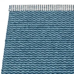 Pappelina Mono Ocean Blue Runner Rug 20 Pappelina Mono Ocean Blue Runner Rug
