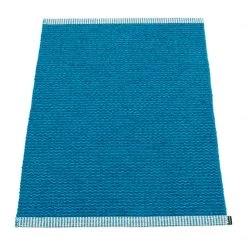 Pappelina Mono Petrol & Light Petrol Rug