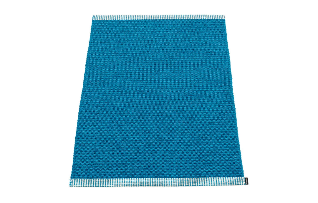 Pappelina Mono Petrol & Light Petrol Rug 3 Pappelina Mono Petrol & Light Petrol Rug
