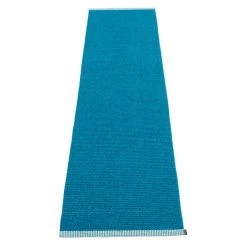 Pappelina Mono Petrol & Light Petrol Rug 30 Pappelina Mono Petrol & Light Petrol Rug