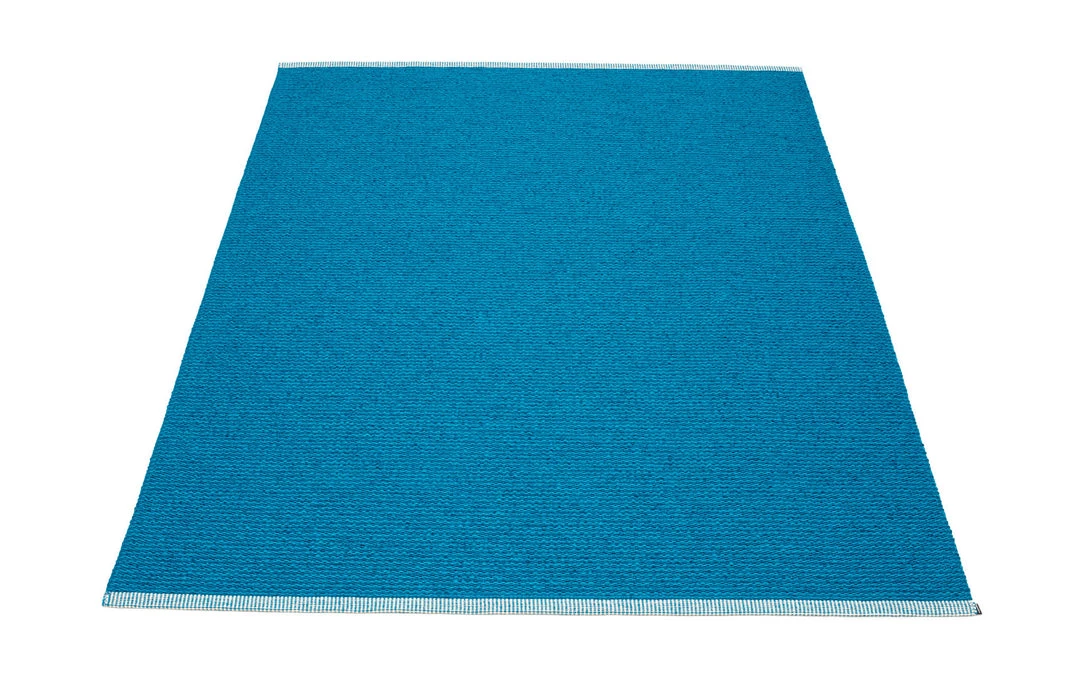 Pappelina Mono Petrol & Light Petrol Rug 17 Pappelina Mono Petrol & Light Petrol Rug