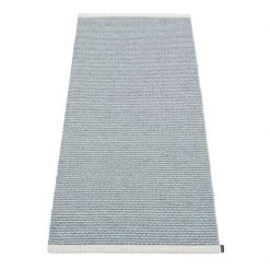 Pappelina Mono Storm & Light Grey Runner Rug