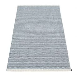 Pappelina Mono Storm & Light Grey Runner Rug