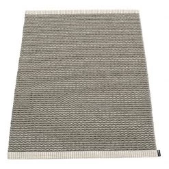 Pappelina Mono Warm Grey & Charcoal Rug Rugs