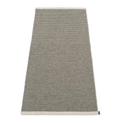 Pappelina Mono Warm Grey & Charcoal Rug Rugs