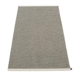 Pappelina Mono Warm Grey & Charcoal Rug Rugs