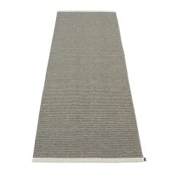 Pappelina Mono Warm Grey & Charcoal Rug Rugs