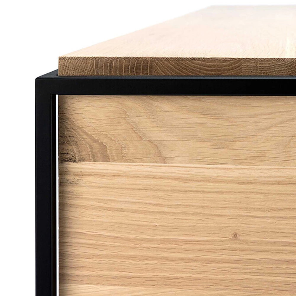 Ethnicraft Modern Dining Monolit Oak Sideboard With 2 Doors 6 Ethnicraft Modern Dining Monolit Oak Sideboard With 2 Doors