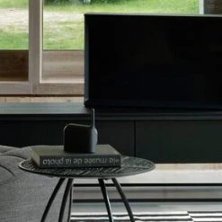 Ethnicraft Modern Living Monolit Oak TV Cupboard With 1 Drawer & 1 Flip Down Door