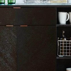 Gus Modern Dining Myles Black Oak Cabinet