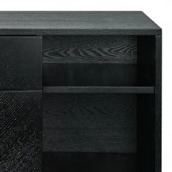 Gus Modern Dining Myles Black Oak Cabinet