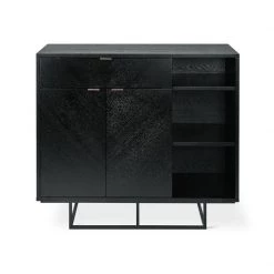 Gus Modern Dining Myles Black Oak Cabinet