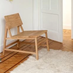 Ethnicraft N2 Oak Lounge Chair 10 Ethnicraft N2 Oak Lounge Chair