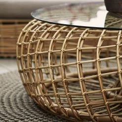 Cane-Line Nest Outdoor Large Footstool/Coffee Table
